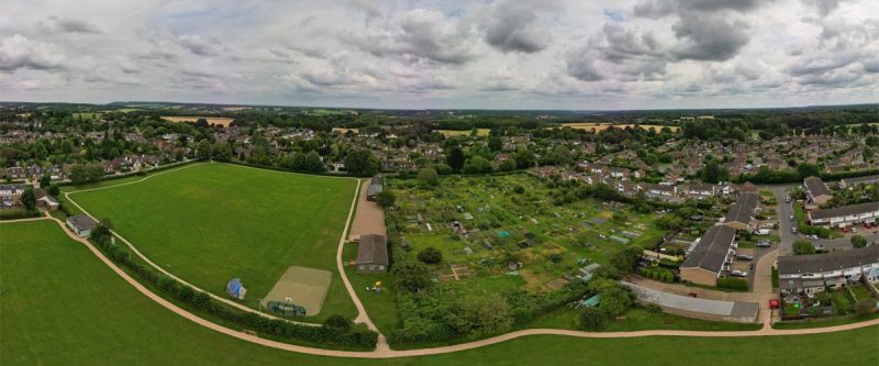 drone view of prestwood common