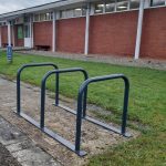 new bike racks at Prestwood Gym & Fitness Centre, part funded by Prestwood Community Association