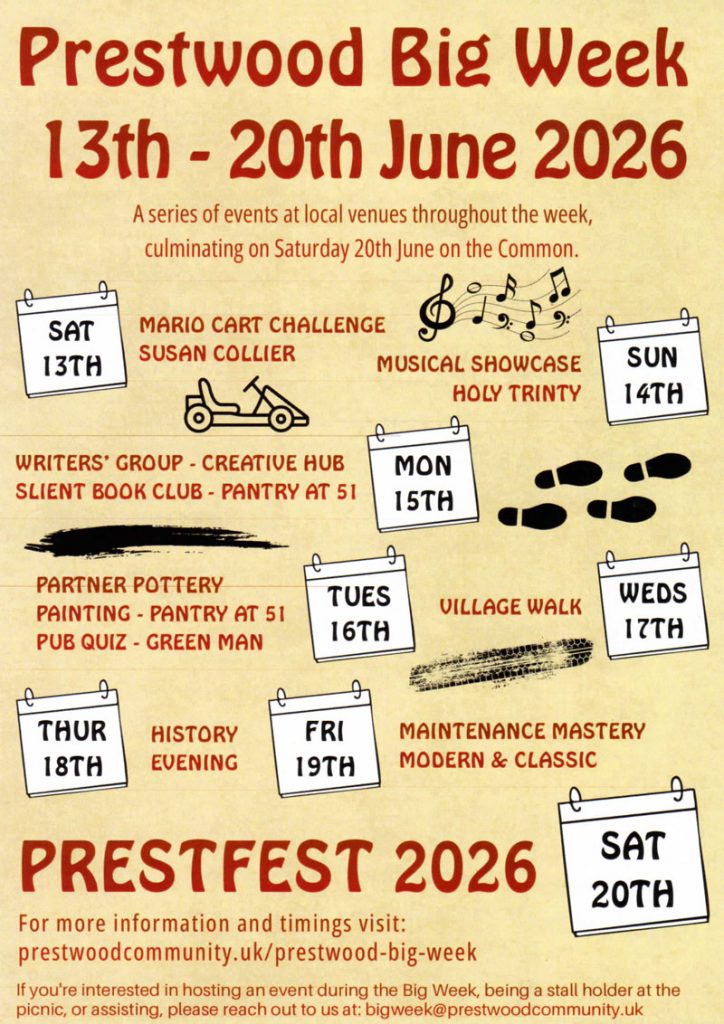 prestwood big week 2026 activities