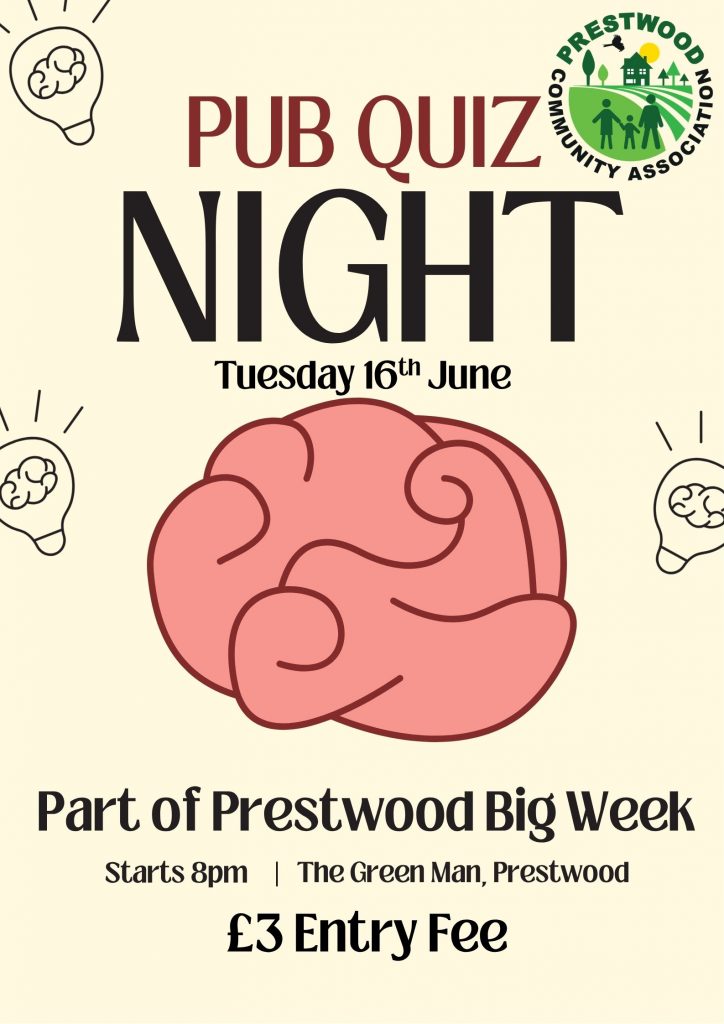 Prestwood Big Week Quiz Night poster